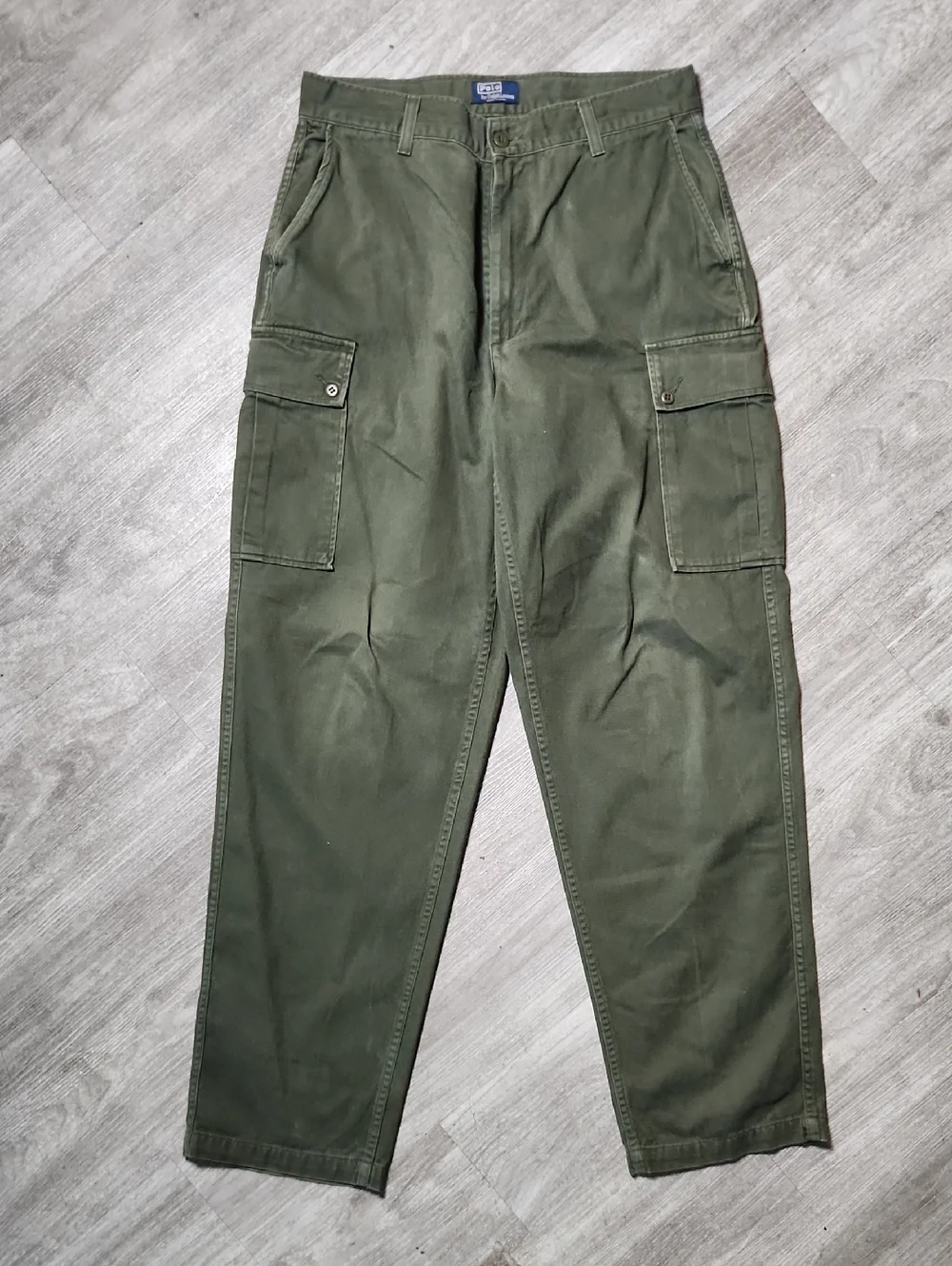 Vintage Polo Ralph Lauren Olive Green Cargo Pants - Relaxed Fit